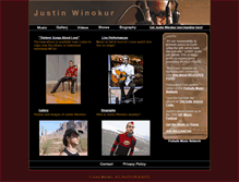 Tablet Screenshot of justinwinokur.com